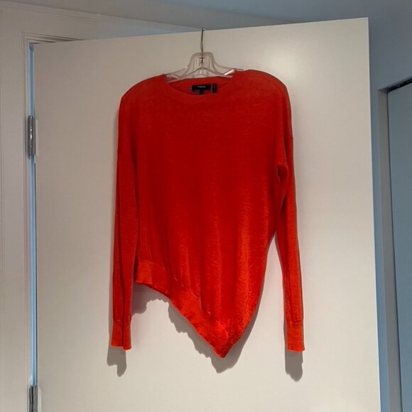 Theory asymmetrical Linen Sweater size P - Picture 2 of 6